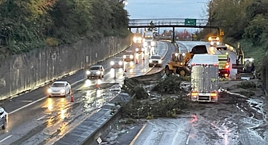 Torrential Rain Triggers Mudslide, Blocking Northbound I-5 in Bellingham