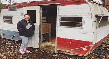 Williamstown Teen Transforms $200 Old Camper into a Stunning DIY Glamper