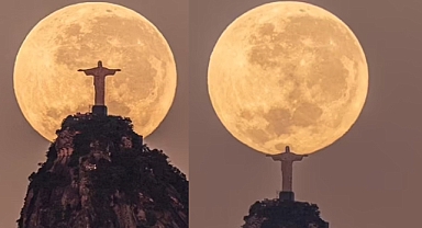 Moon in His Hands: Photographer Captures Christ the Redeemer in Perfect Lunar Alignment
